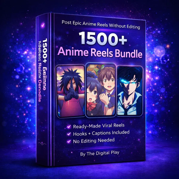 1500+ Anime Reels Bundle